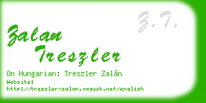 zalan treszler business card
